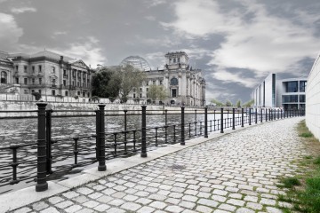 Blick über die Spree auf den Reichstag