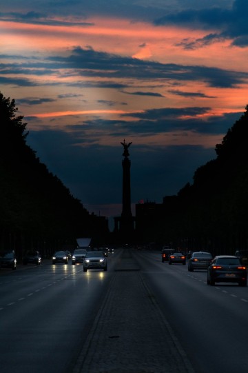 Sonnenuntergang an der Siegessäule