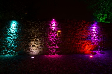 Recklinghausen leuchtet 2013 - Alte Stadtmauer an der Engelsburg
