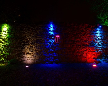 Recklinghausen leuchtet 2013 - Alte Stadtmauer an der Engelsburg