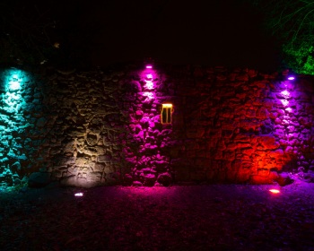 Recklinghausen leuchtet 2013 - Alte Stadtmauer an der Engelsburg