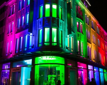 Recklinghausen leuchtet 2015 - Fassade Hettlage + Fashion