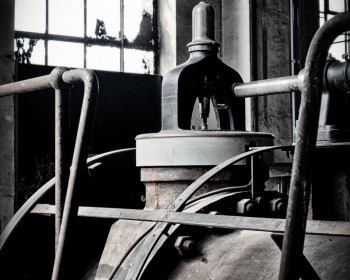 Überdruckventil an der Fördermaschine